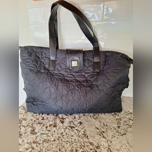 Diane Von Furstenberg black nylon large travel bag - Picture 1 of 11